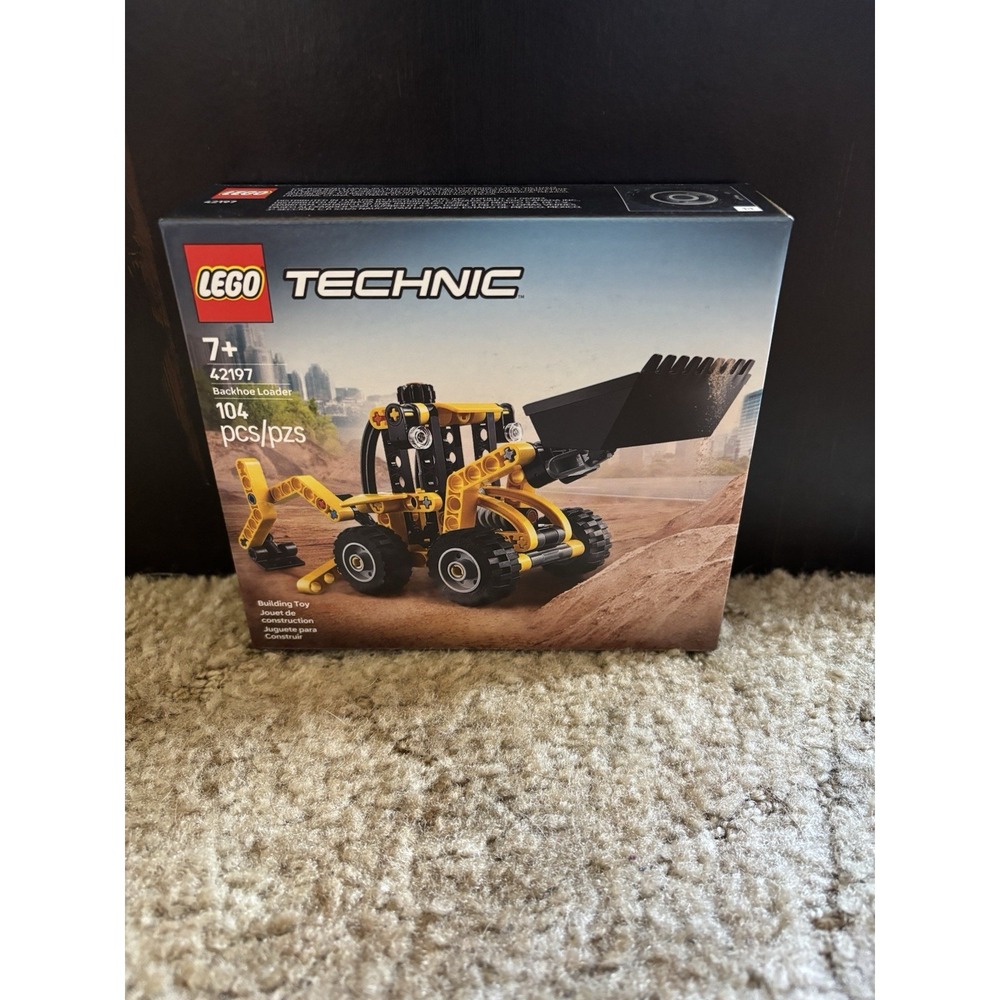 LEGO Technic Backhoe Loader 42197 Building Toy Set 104 Pieces New in Box